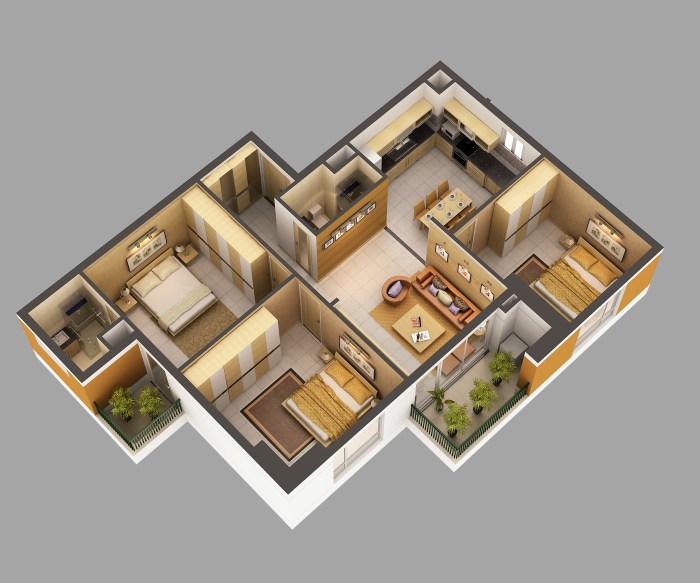 3d interior house design