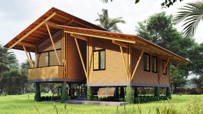 Bamboo house houses belize architecture tropical designs style bahay kubo building homes bambu rumah beach farm structure sanctuary cool central