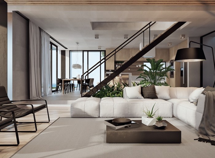 Contemporary design house interior