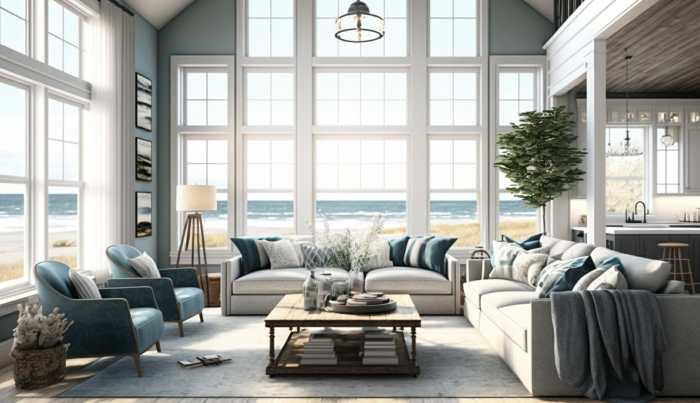 Beach house interior design