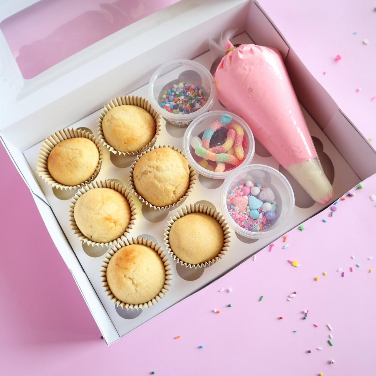 Cupcake decorating party kits