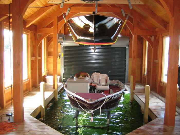 Boat house interior design