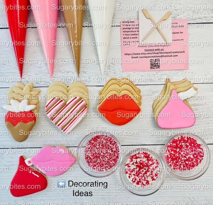 Cookie decorating kit valentines