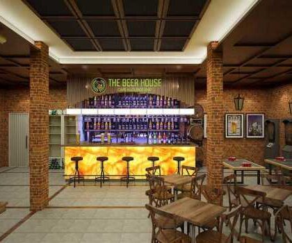 Beer house interior design