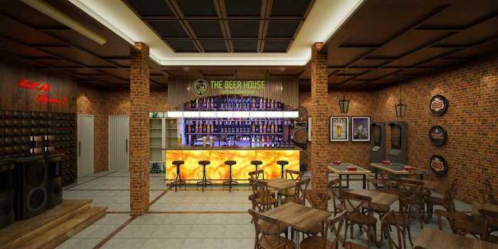 Beer house interior design