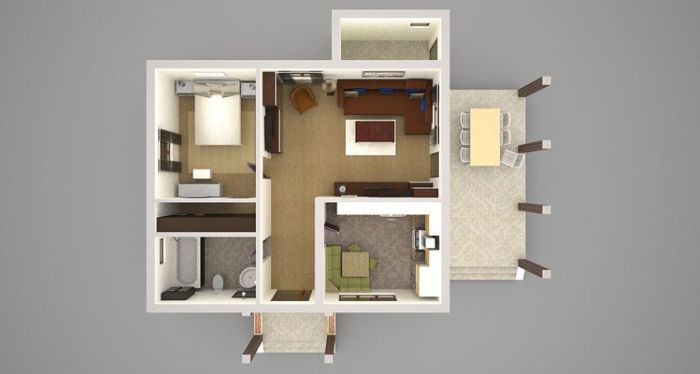 Apartment square 70 feet bedroom meters apartments floor modern house interior room designing sqm metres includes under plan pw via